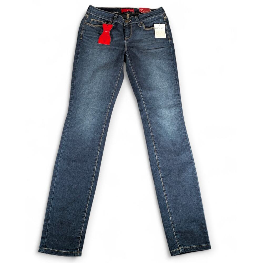 GUESS Sienna Curvy Fit Jeans Women Size 29 Dark Wash Skinny Stretch NWT